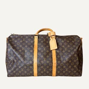 Size 55 - Louis Vuitton Monogram Keepall Boston Travel Bag